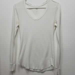 White long sleve  blouse size M  D5